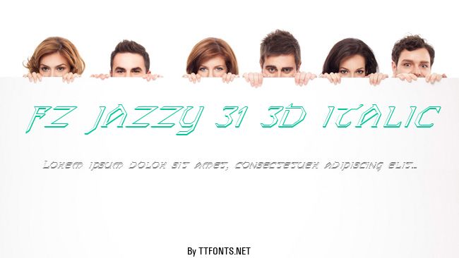FZ JAZZY 31 3D ITALIC example